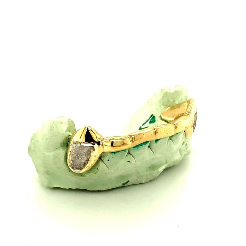 6pc Gold Dusted Bar Grillz - Seattle Gold Grillz