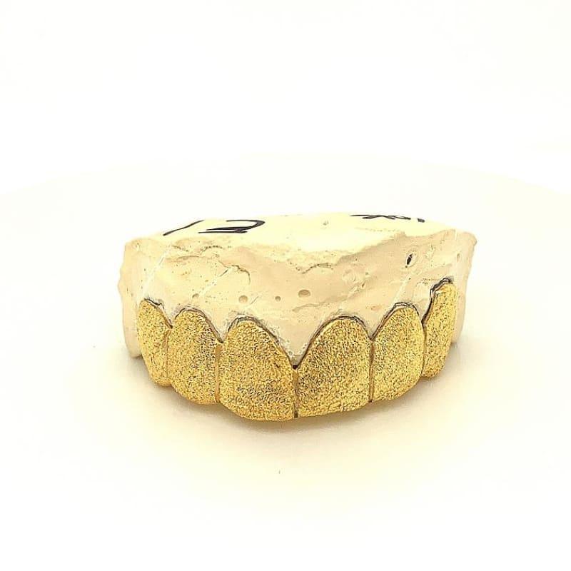 6pc Gold Dusted Top Grillz - Seattle Gold Grillz