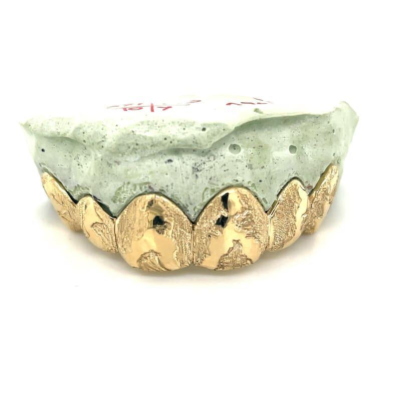 6pc Gold Earth Cut Grillz - Seattle Gold Grillz