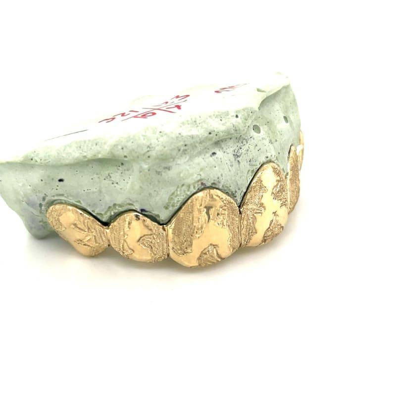 6pc Gold Earth Cut Grillz - Seattle Gold Grillz