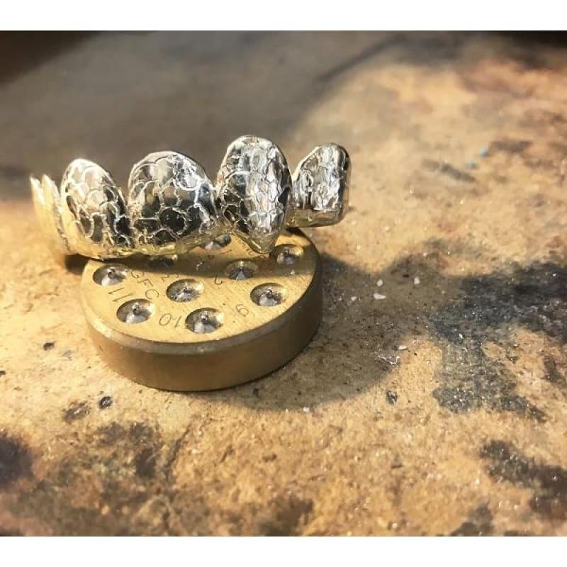 6pc Gold Gator Top Grillz - Seattle Gold Grillz