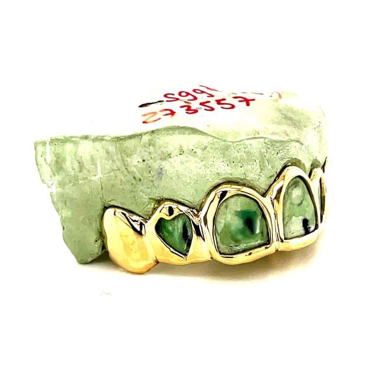 6pc Gold Open Face Grillz - Seattle Gold Grillz