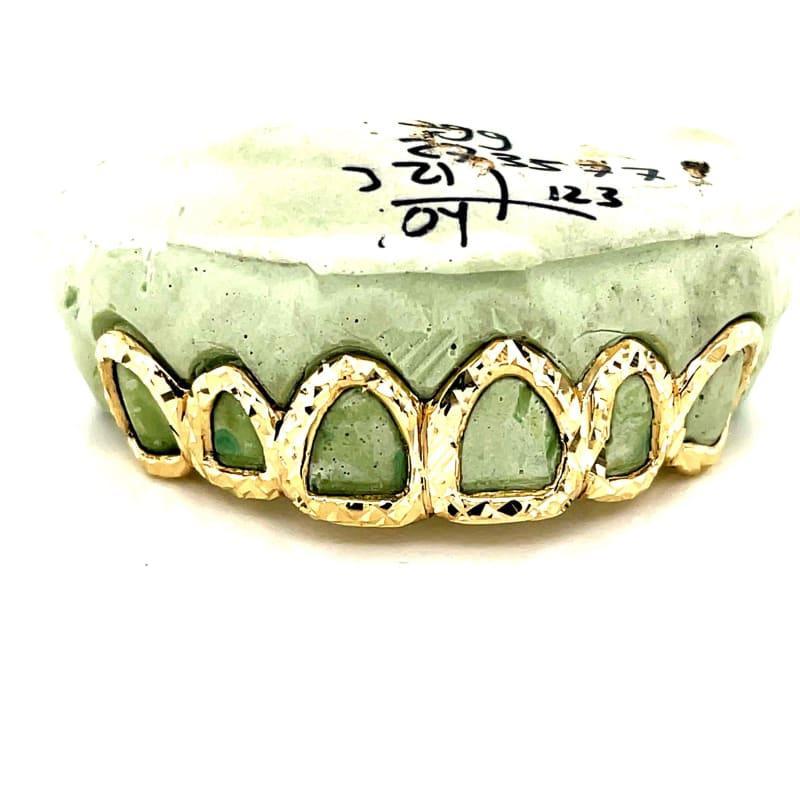 6pc Gold Open Face Trillionaire Grillz - Seattle Gold Grillz