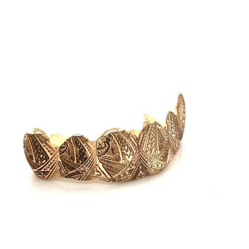 6pc Gold Polynesian Tribal Grillz - Seattle Gold Grillz