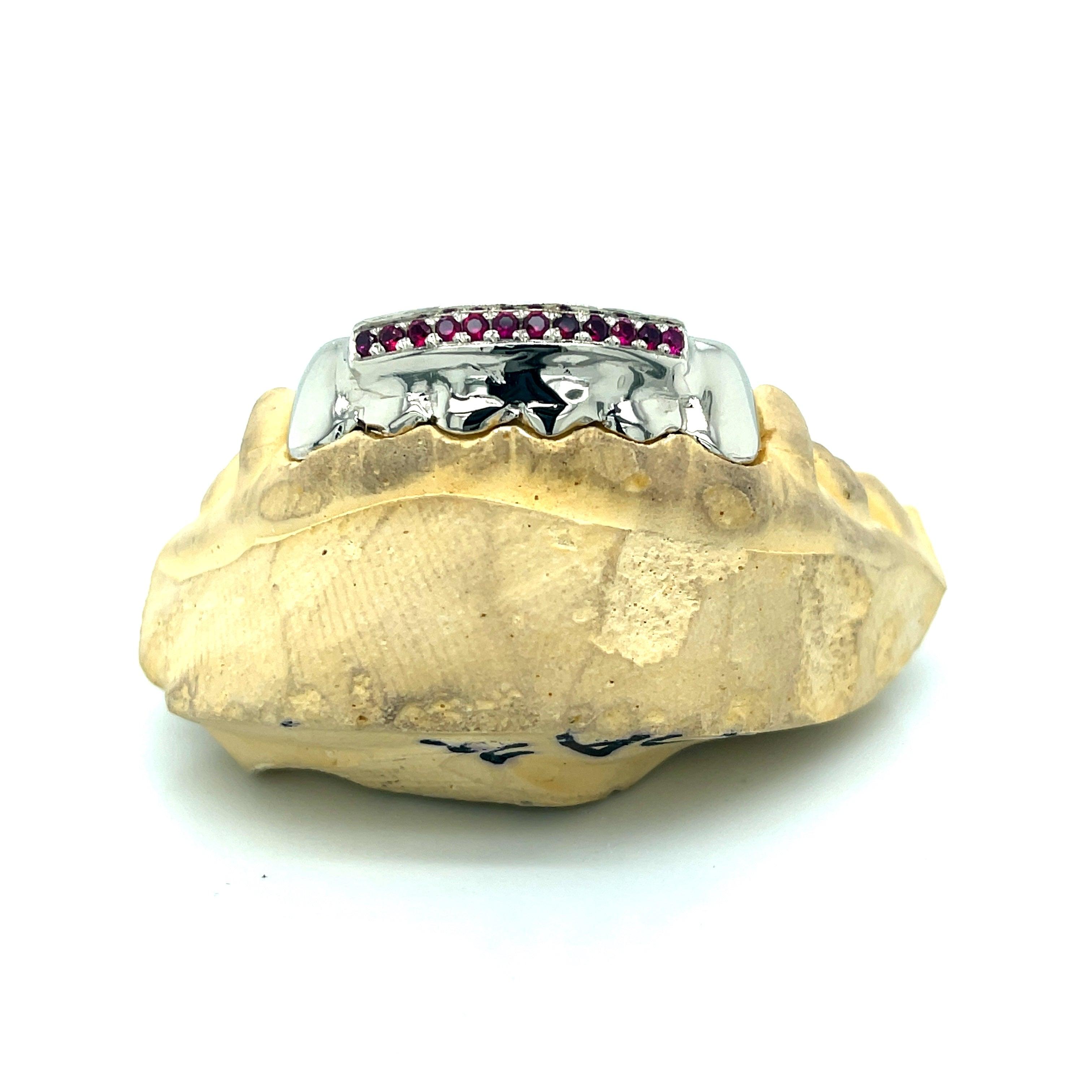 6pc Gold Ruby Tipped Bottom Grillz - Seattle Gold Grillz