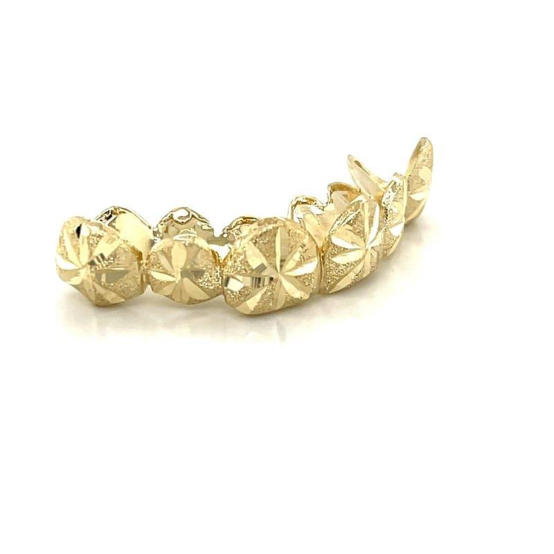6pc Gold Snowfall Top Grillz - Seattle Gold Grillz