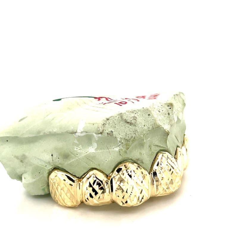 6pc Gold Trillion Cut Grillz - Seattle Gold Grillz