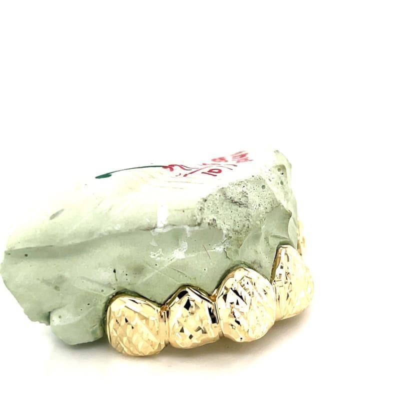 6pc Gold Trillion Cut Grillz - Seattle Gold Grillz