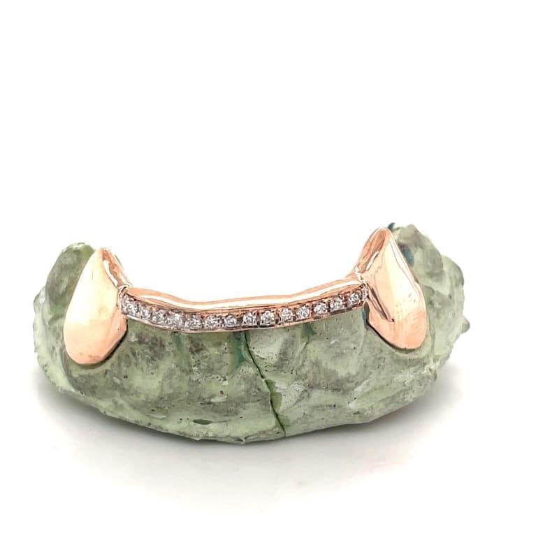 6pc Rose Gold Diamond Tipped Grillz - Seattle Gold Grillz