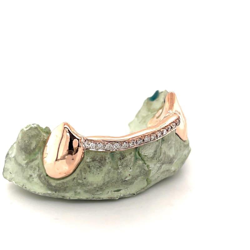 6pc Rose Gold Diamond Tipped Grillz - Seattle Gold Grillz
