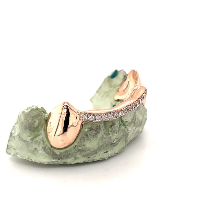 6pc Rose Gold Diamond Tipped Grillz - Seattle Gold Grillz