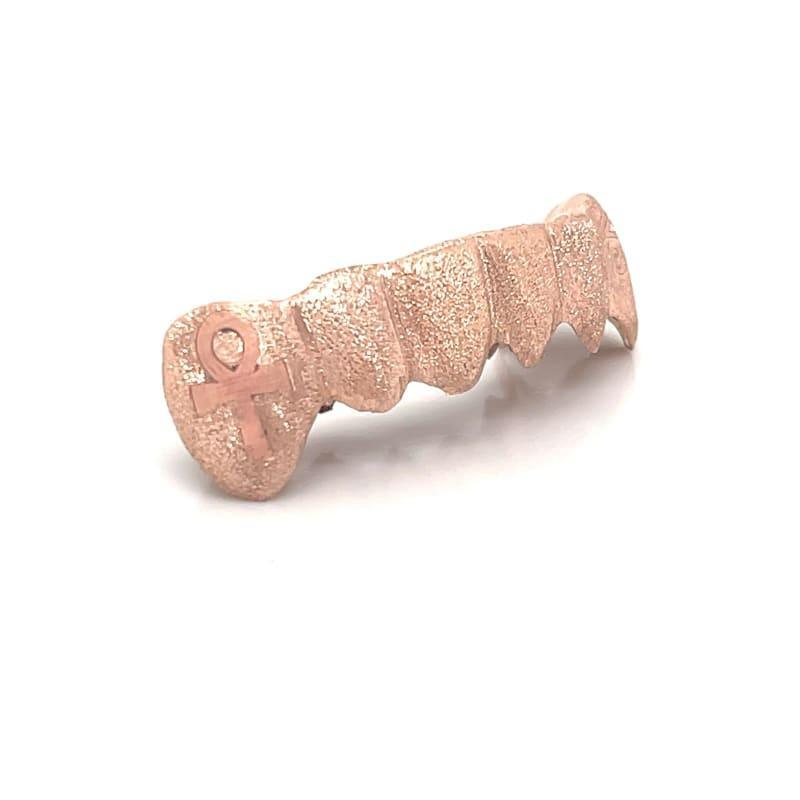 6pc Rose Gold Dusted Ankh Grillz - Seattle Gold Grillz