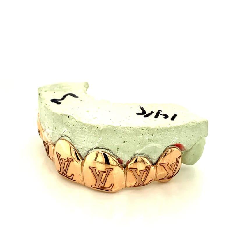 6pc Rose Gold Lasered Grillz - Seattle Gold Grillz
