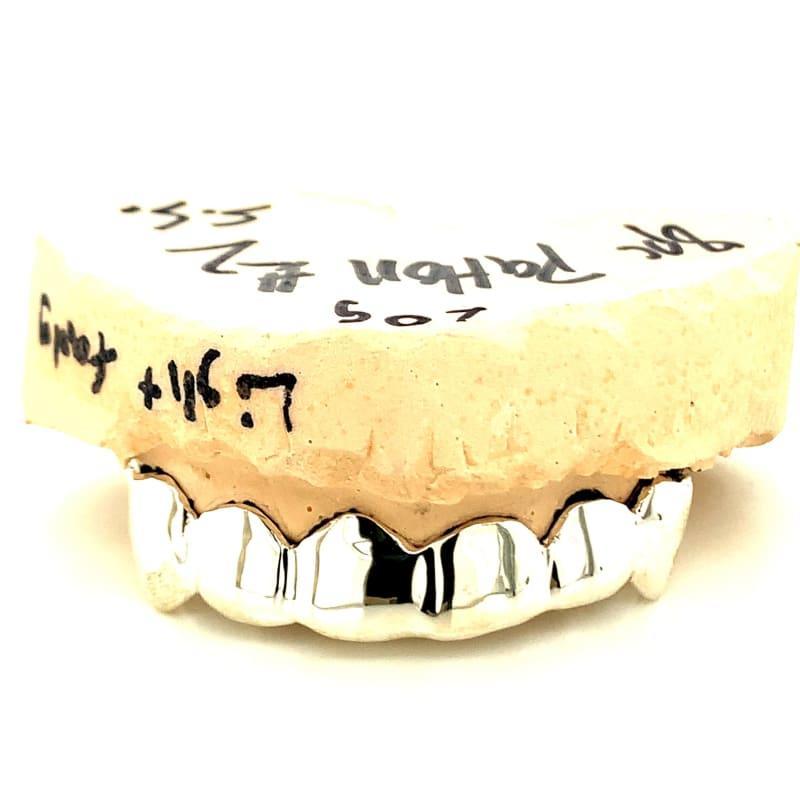 6pc Silver Top Grillz - Seattle Gold Grillz