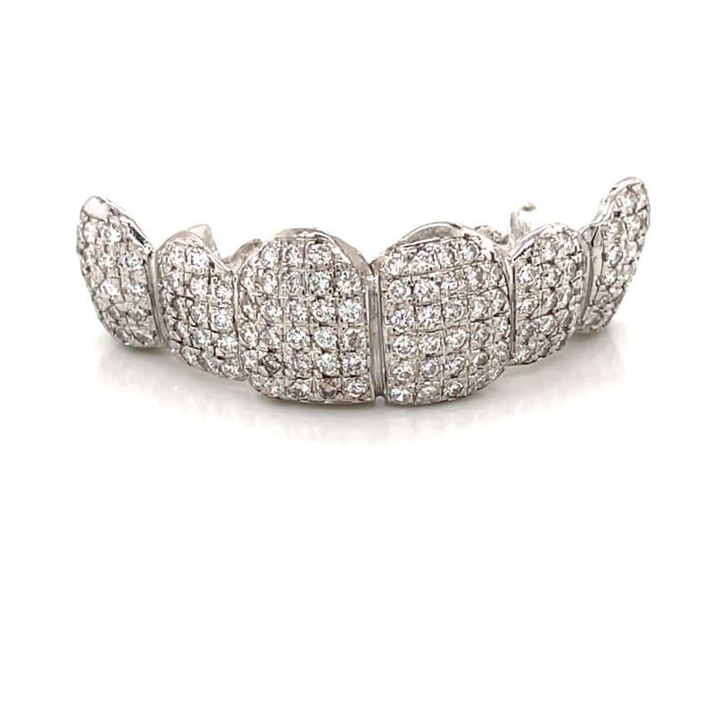 6pc White Gold Diamond Grillz (Box Set) - Seattle Gold Grillz