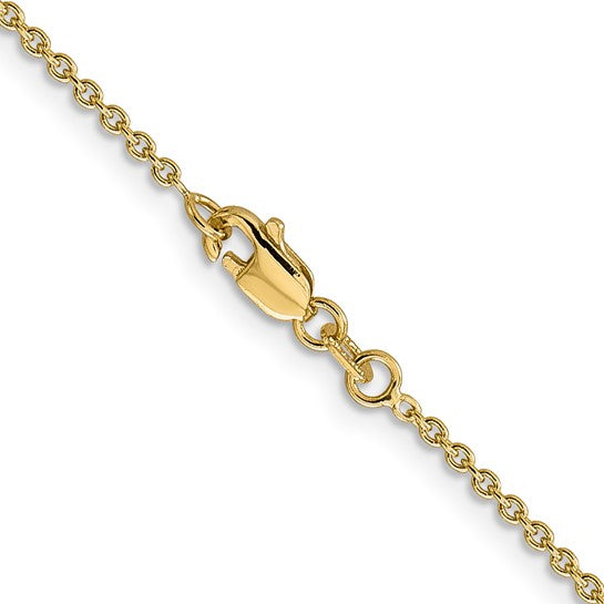 14k 1.8mm Solid Polished Cable Chain