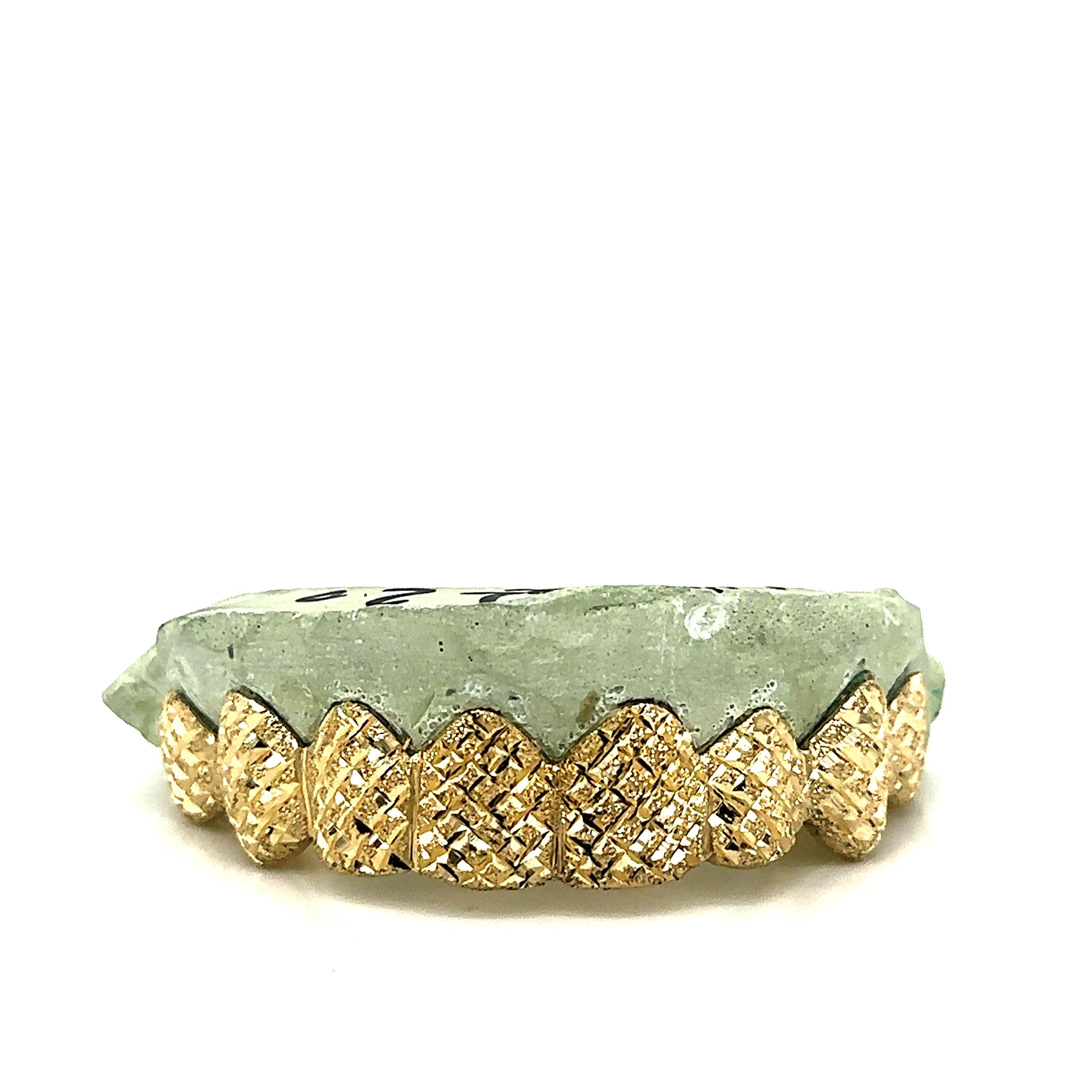 8pc Gold Basketball Net Top Grillz - Seattle Gold Grillz