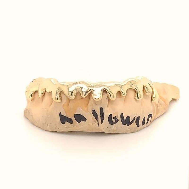 8pc Gold Drip Bottom Grillz - Seattle Gold Grillz
