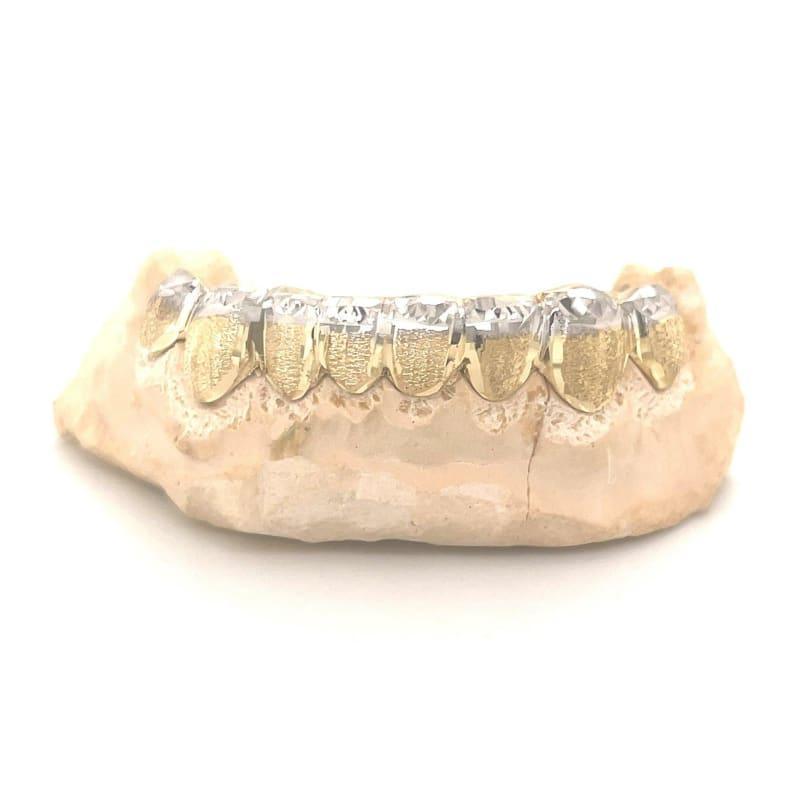 8pc Gold Dusted French Tip Grillz - Seattle Gold Grillz