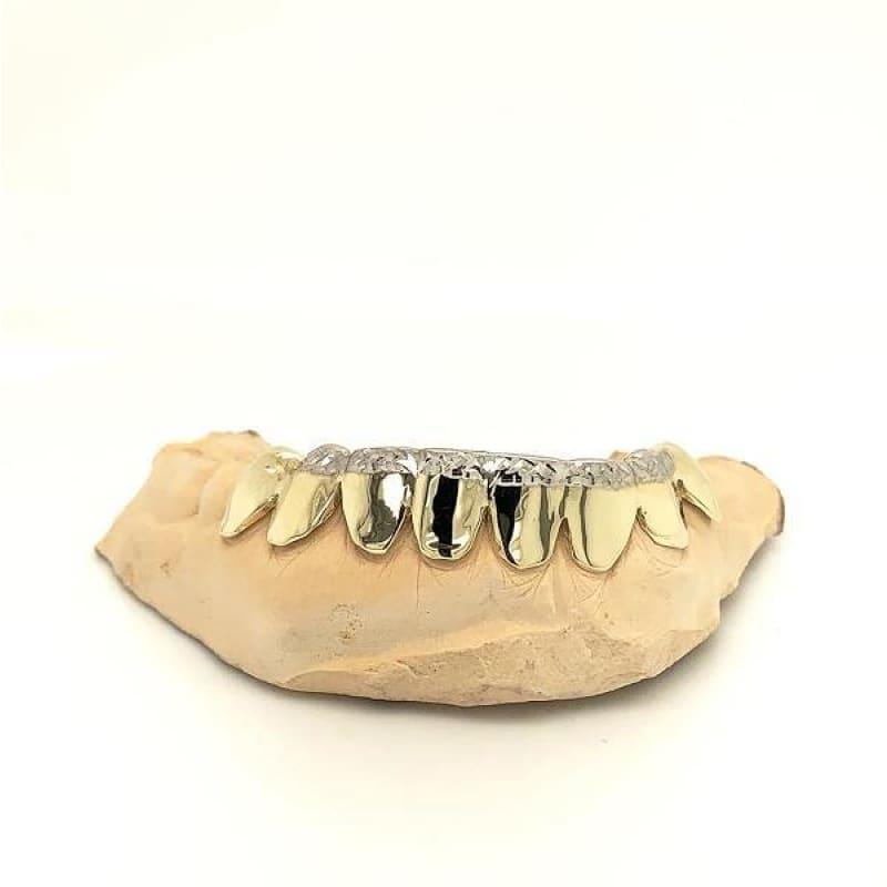 8pc Gold French Tip Grillz - Seattle Gold Grillz