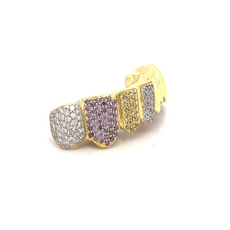 8pc Gold Laker Color Grillz - Seattle Gold Grillz