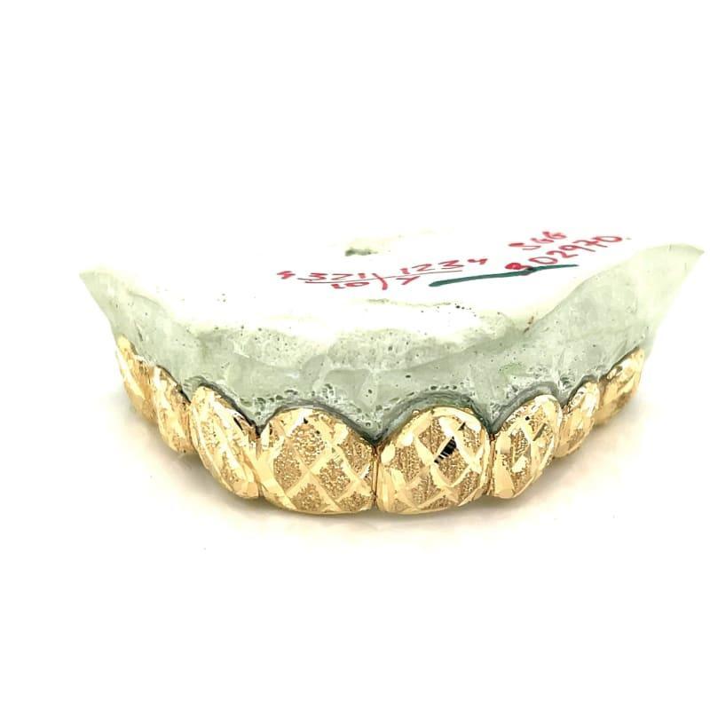 8pc Gold Snowflake Top Grillz - Seattle Gold Grillz