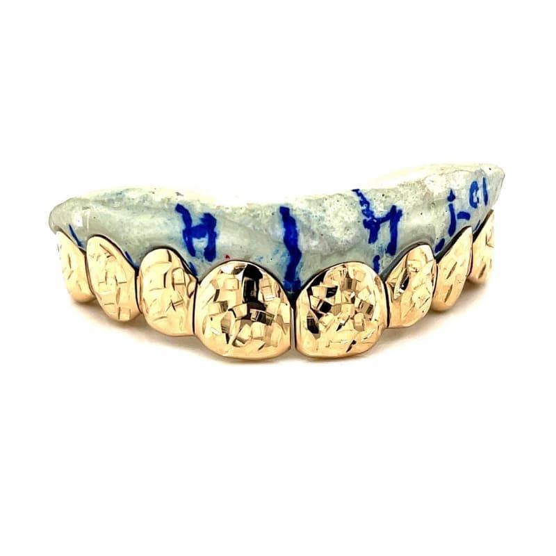 8pc Gold Split Cut Grillz - Seattle Gold Grillz