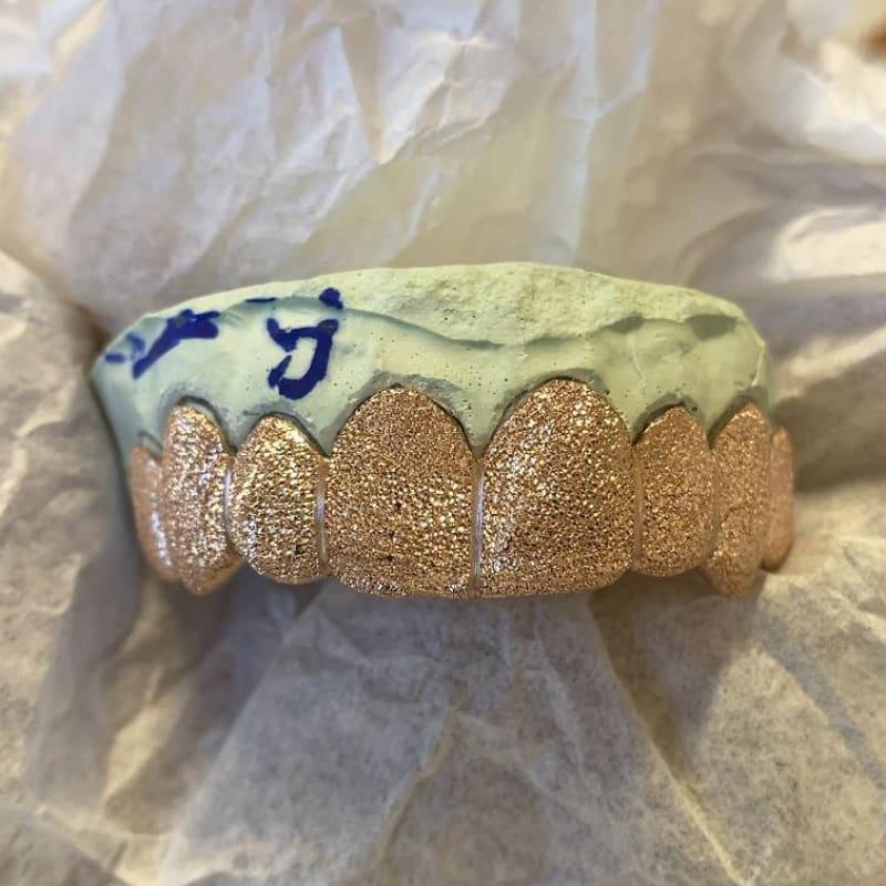 8pc Rose Gold Dusted Grillz - Seattle Gold Grillz