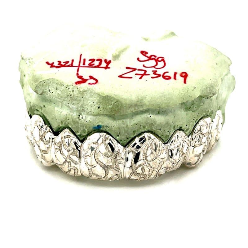 8pc Silver Gator Cut Top Grillz - Seattle Gold Grillz