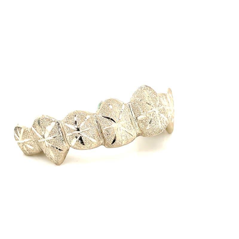 8pc White Gold Snowfall Grillz - Seattle Gold Grillz
