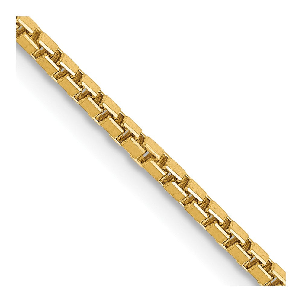 14K Yellow Gold Box Chain — 1.5 mm