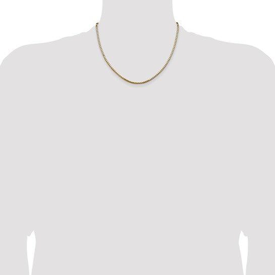 14k 2.5mm Box Chain