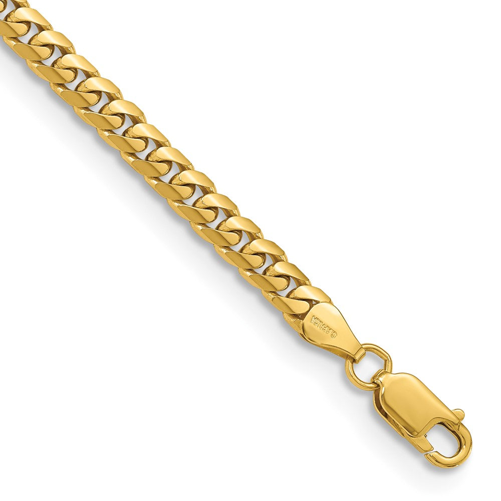 14K Yellow Gold Solid Miami Cuban Link Bracelet — 5 mm
