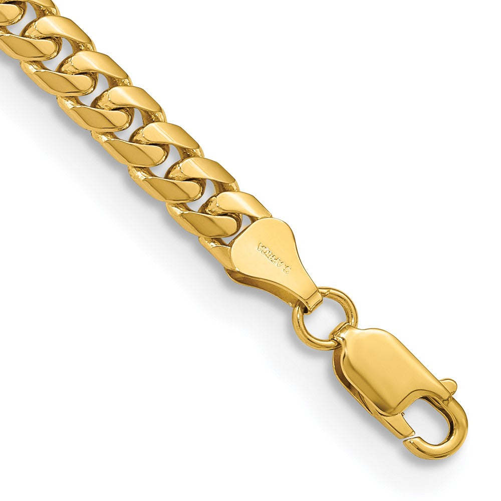 14K Yellow Gold Solid Miami Cuban Link Bracelet — 5.5 mm