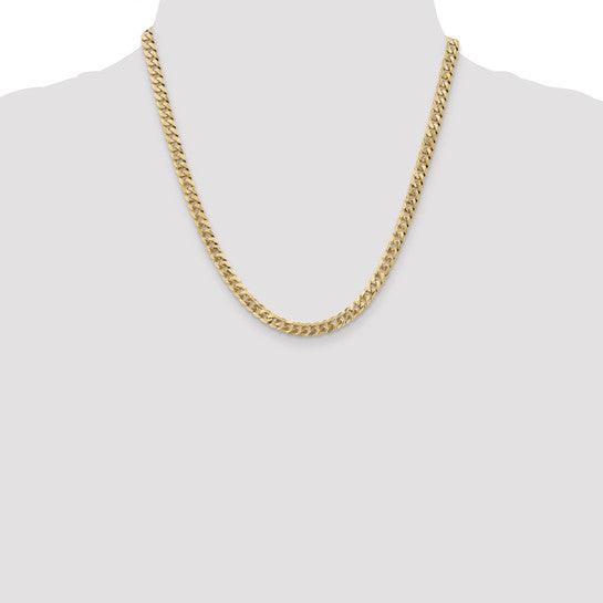 14k 5.75mm Beveled Curb Chain