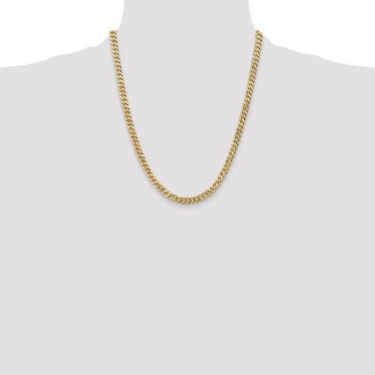 14k 5.75mm Beveled Curb Chain