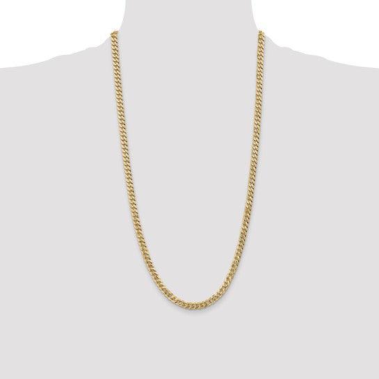 14k 5.75mm Beveled Curb Chain