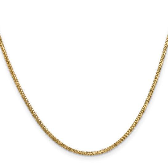 14k Gold 1.3mm Franco Chain