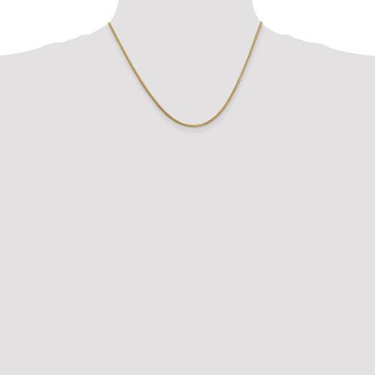 14k Gold 1.3mm Franco Chain