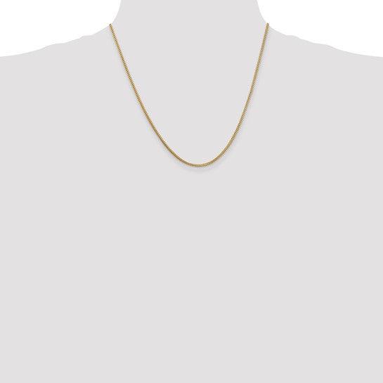 14k Gold 1.3mm Franco Chain