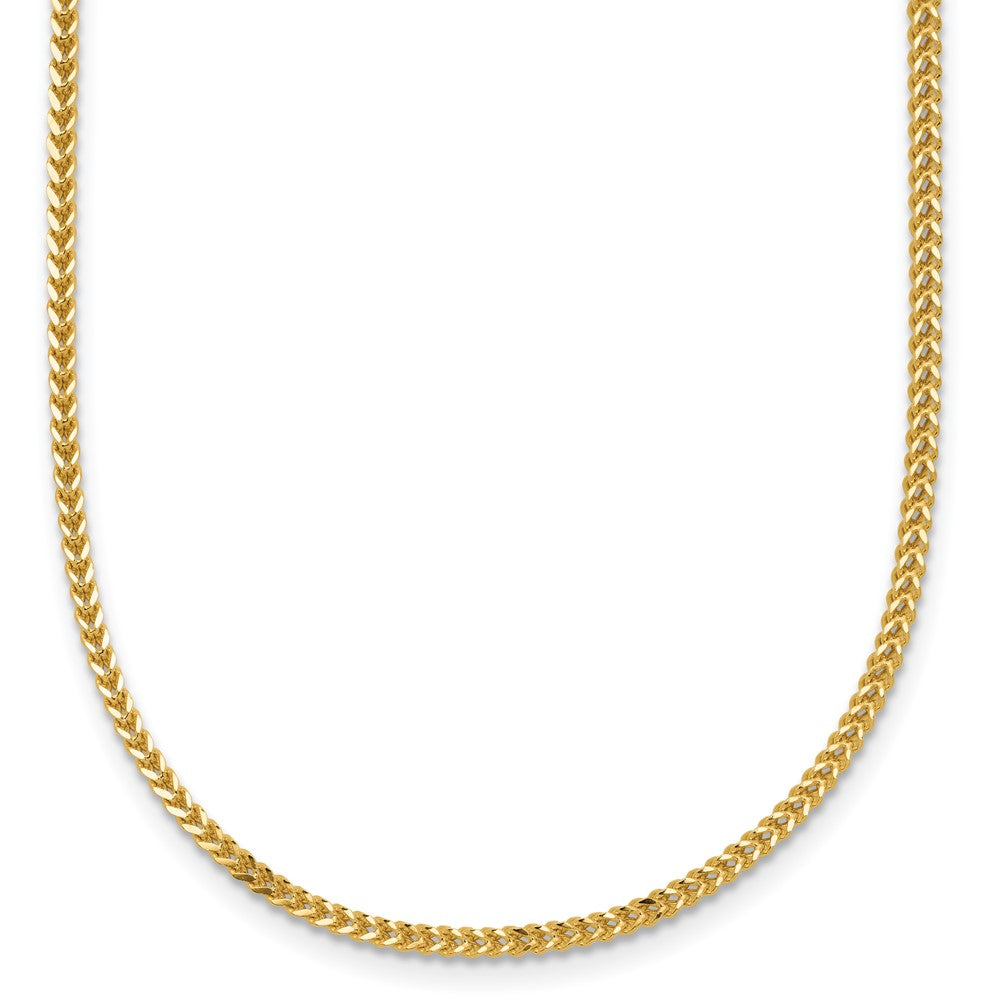 14K Yellow Gold Franco Chain — 1.3 mm