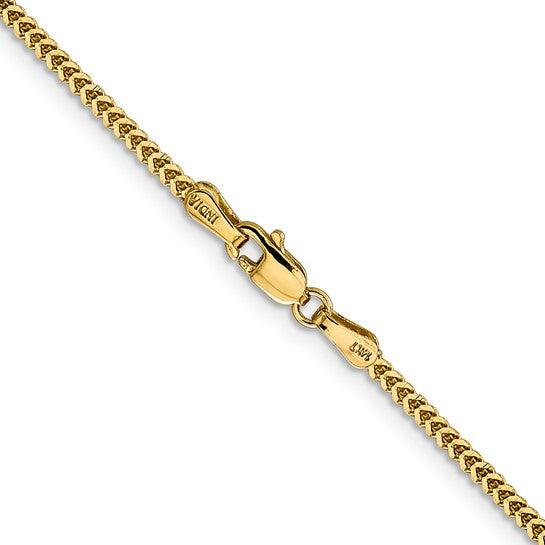 14k Gold 1.4mm Franco Chain