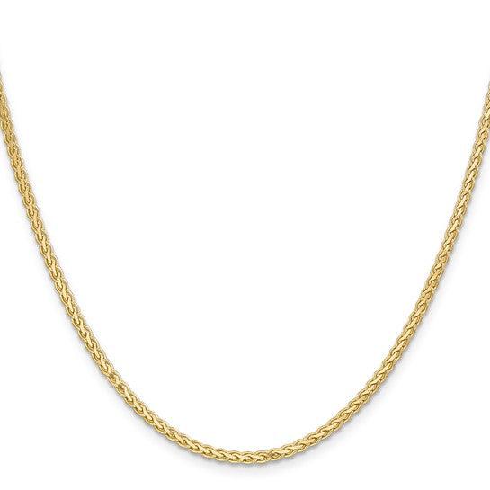 14k 2.3mm Flat Wheat Chain