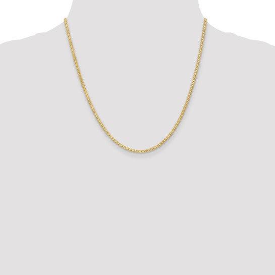 14k 2.3mm Flat Wheat Chain