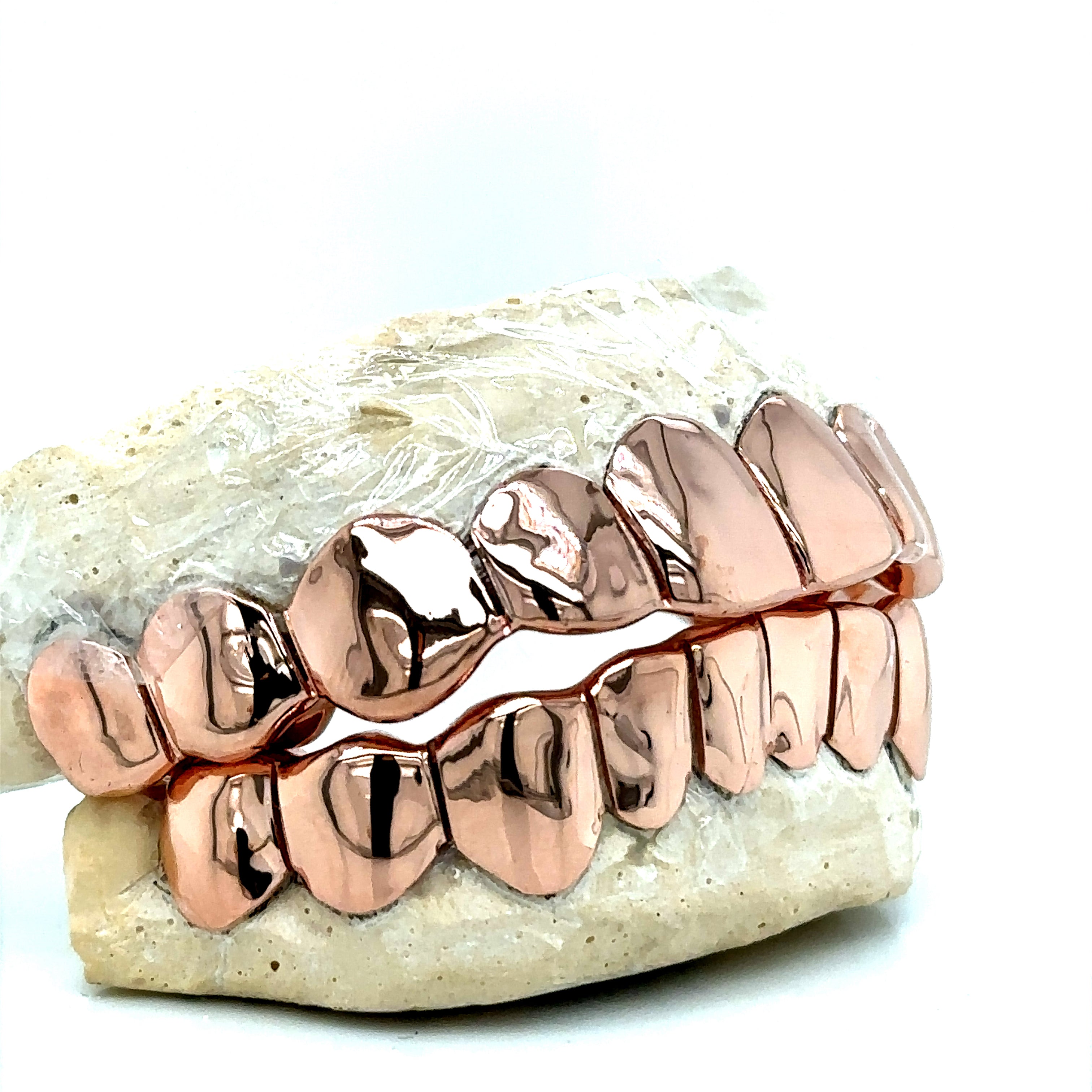 20pc Rose Gold Perm Cut Grillz