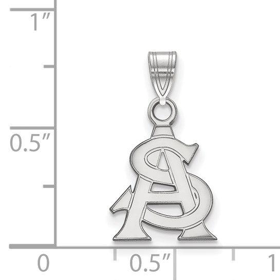 White Gold Arizona State University Pendant
