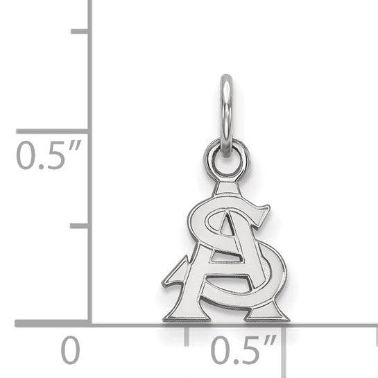 White Gold Arizona State University Pendant