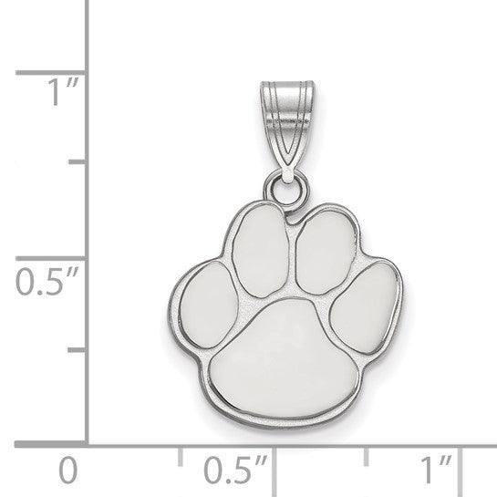 White Gold Auburn University Pendant