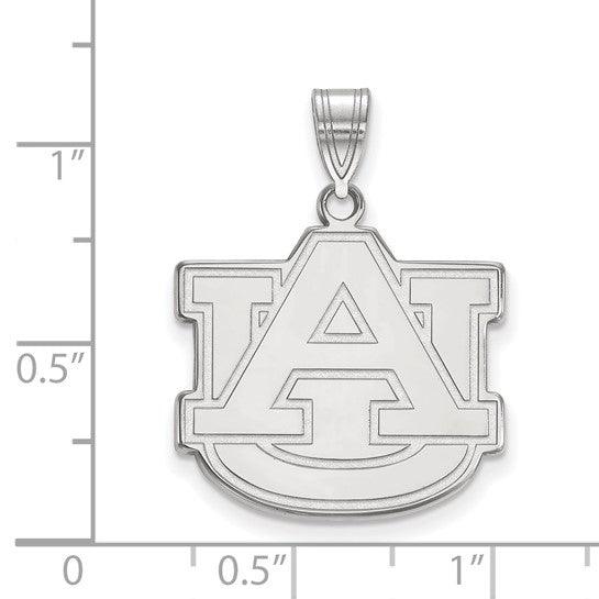 White Gold Auburn University Pendant