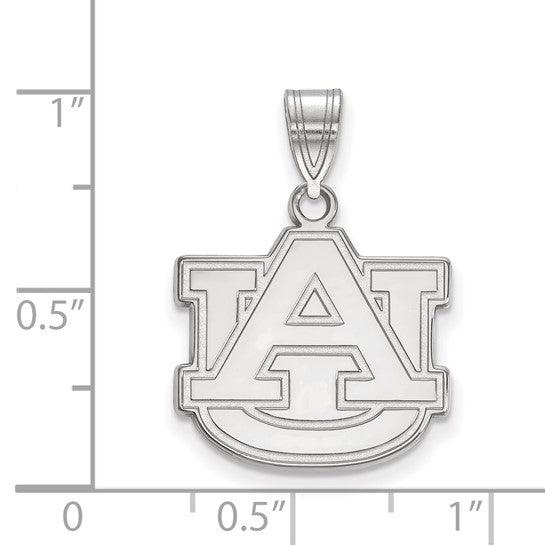 White Gold Auburn University Pendant